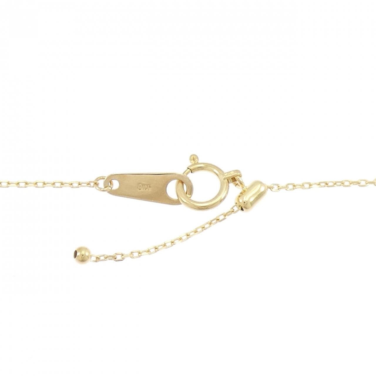 K18YG ソリティア ダイヤモンド ネックレス 0.314CT