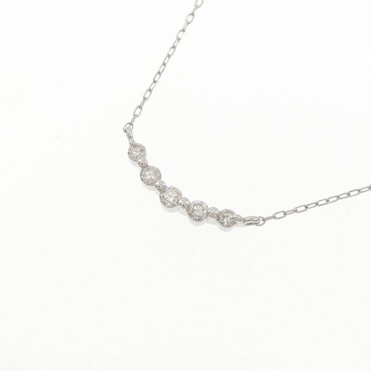PT900/PT850 ダイヤモンド ネックレス 0.12CT