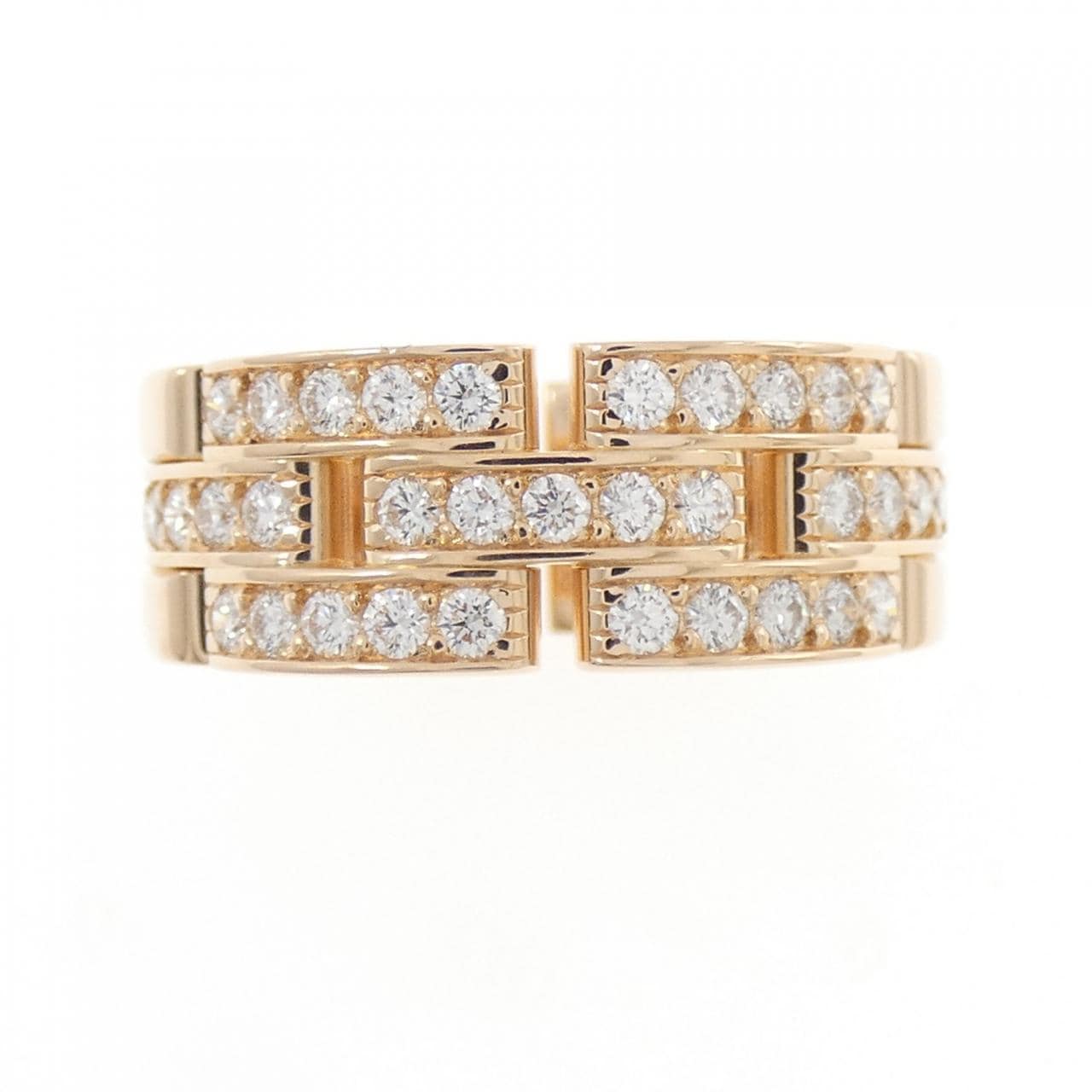 カルティエ マイヨンパンテール ハーフダイヤ リング