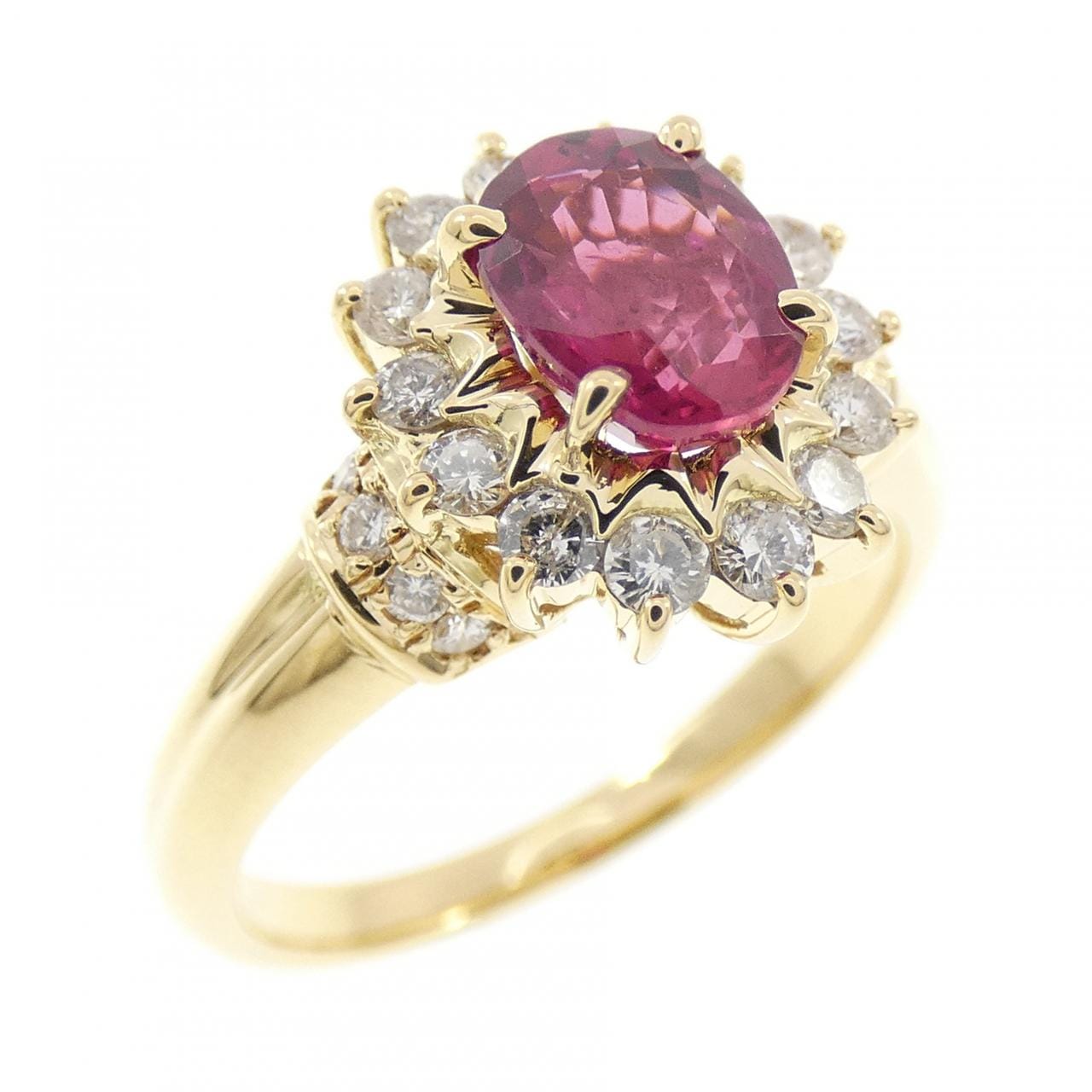 K18YG ルビー リング 1.01CT