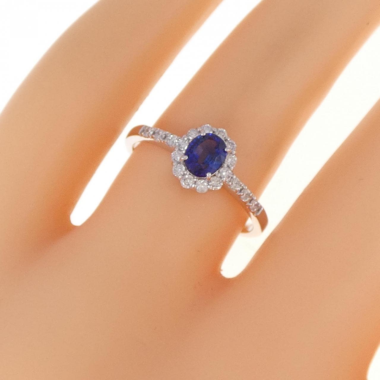 [BRAND NEW] PT Sapphire Ring 0.47CT