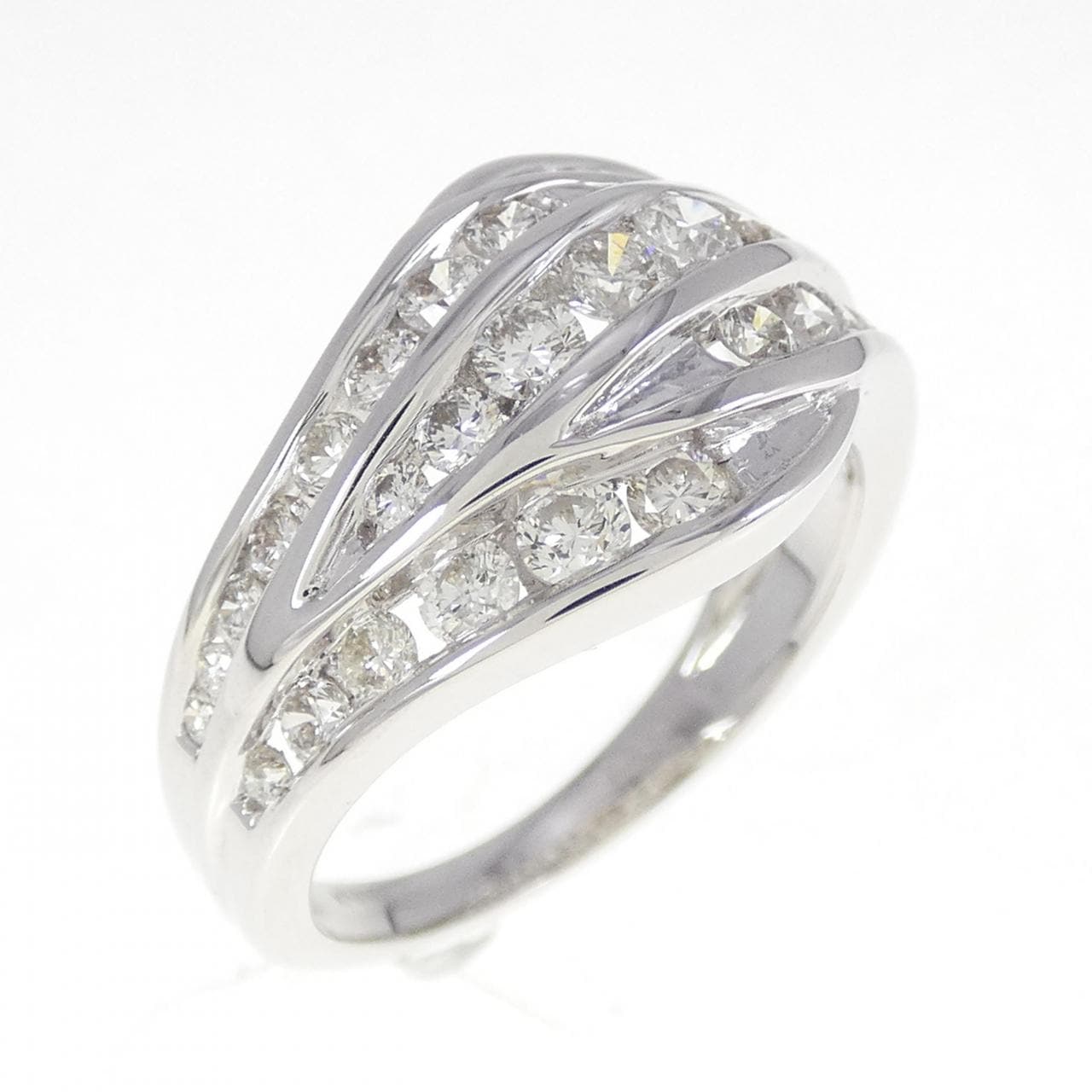 K18WG ダイヤモンド リング 1.25CT