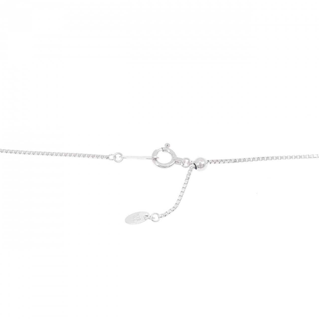 K18WG花朵绿松石项链11.00CT
