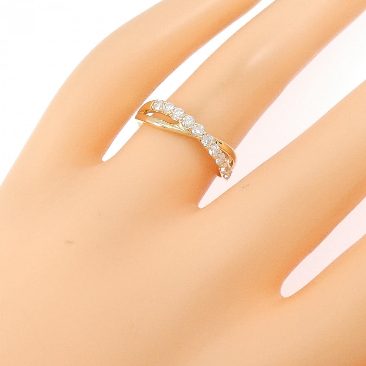 【リメイク】K18YG ダイヤモンド リング 0.30CT