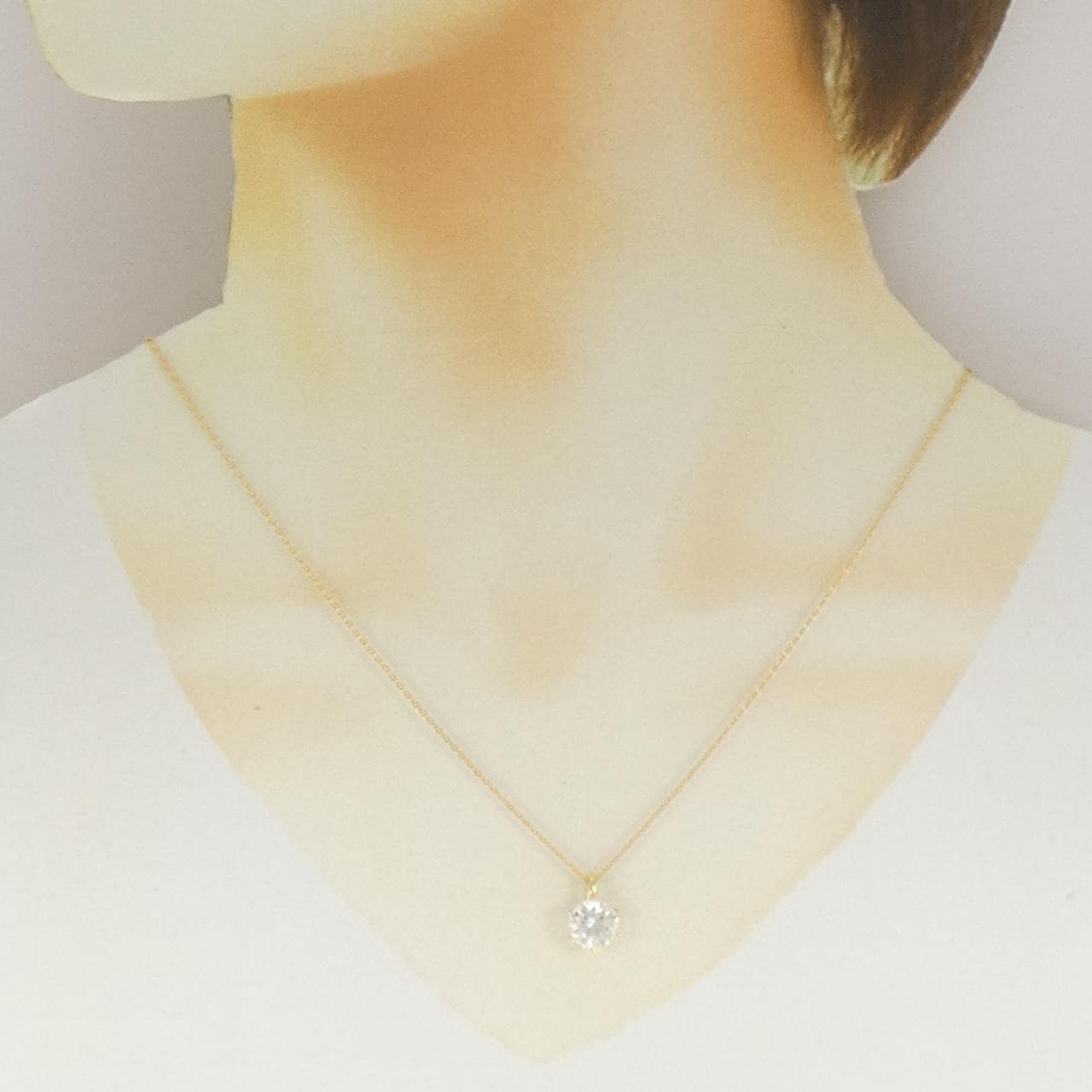 【リメイク】K18YG ダイヤモンド ネックレス 2.051CT H SI2 Good