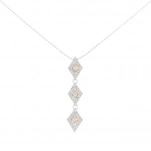 K18WG/K18PG ダイヤモンド ネックレス 0.20CT