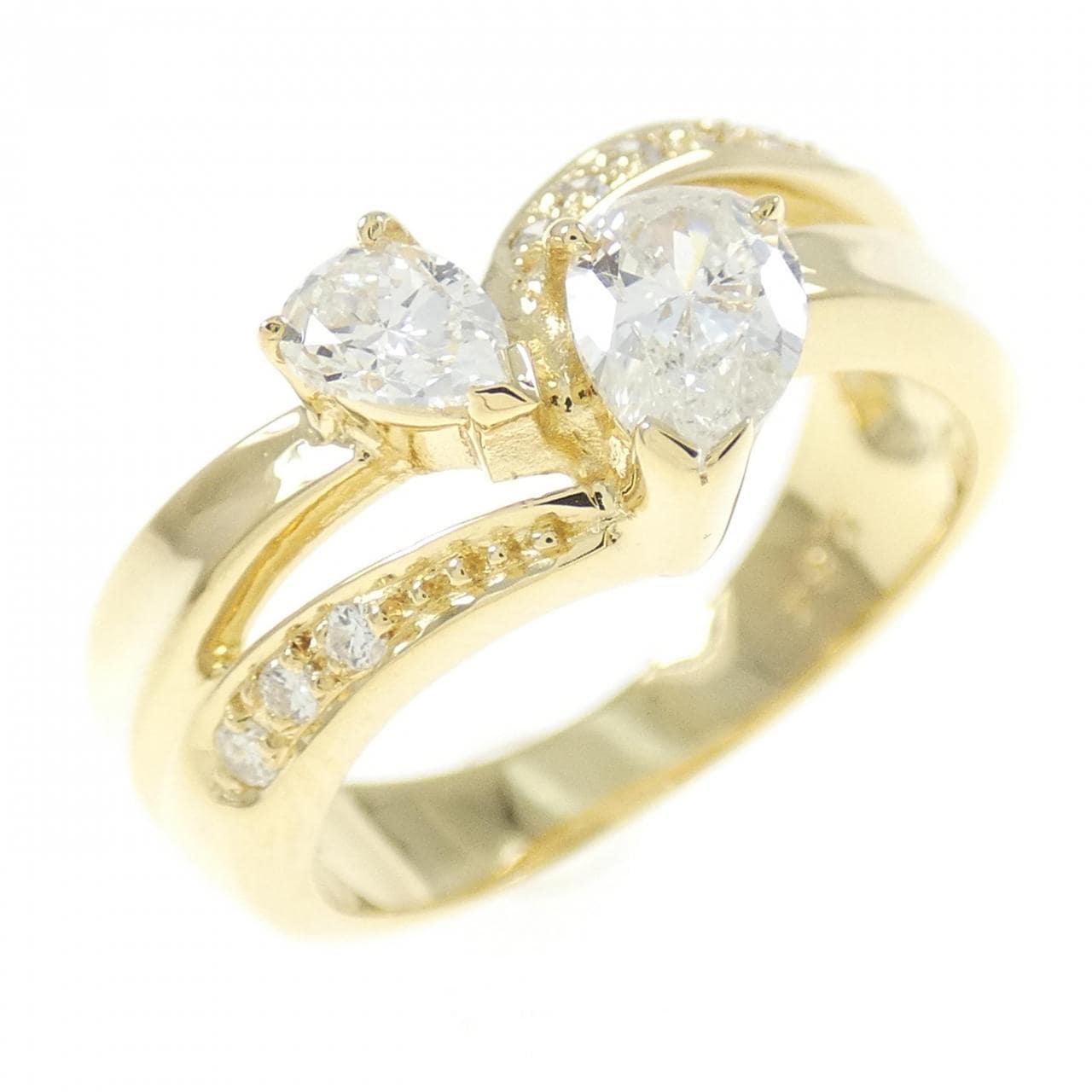 K18YG ダイヤモンド リング 0.64CT