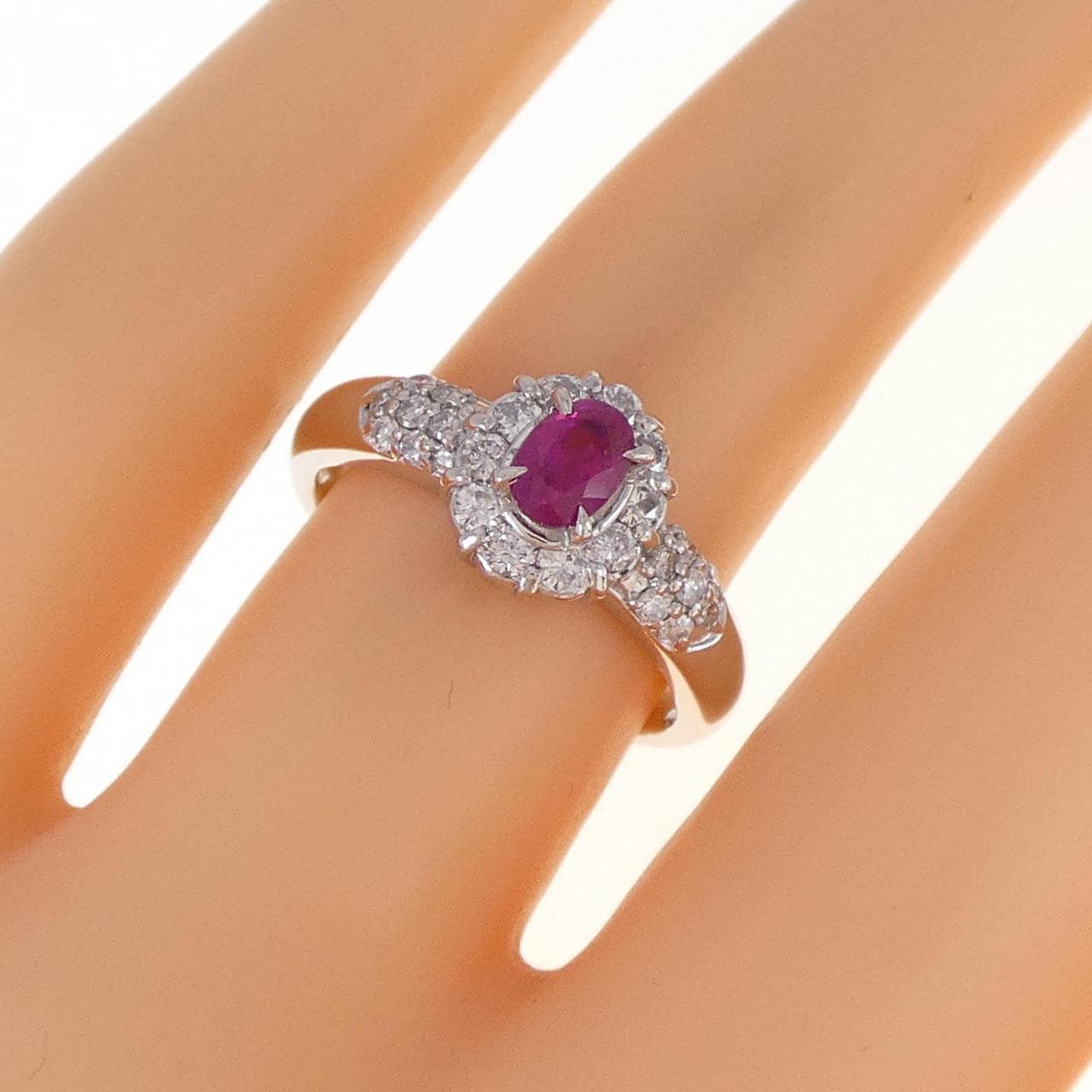 PT ルビー リング 0.44CT