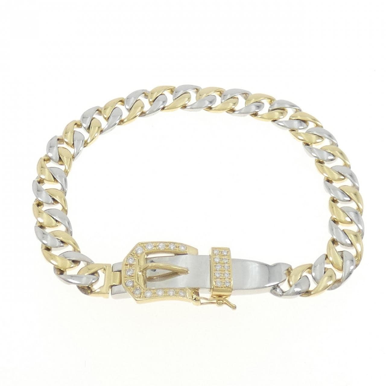 [新品] PT/K18YG钻石手链 0.30CT