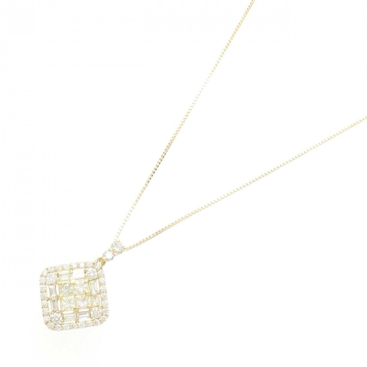 【新品】K18YG ダイヤモンド ネックレス 0.80CT