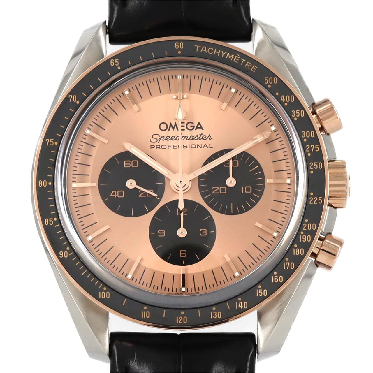 オメガ スピードマスタームーンウォッチプロフェッショナ？ル PGコンビ 310.23.42.50.99.001 SSxPG 手巻