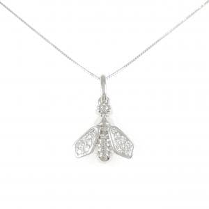 K18WG ビー ダイヤモンド ネックレス 0.26CT