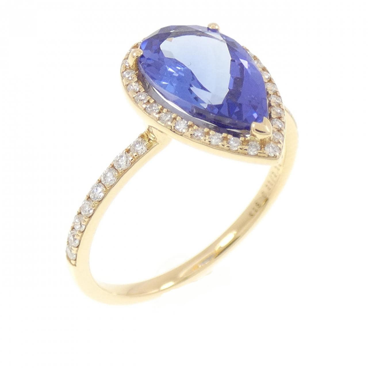 【新品】K18YG タンザナイト リング 2.11CT
