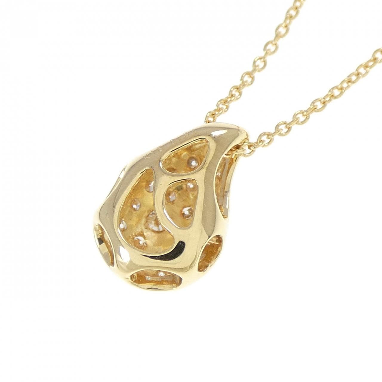 K18YG ダイヤモンド ネックレス 0.34CT