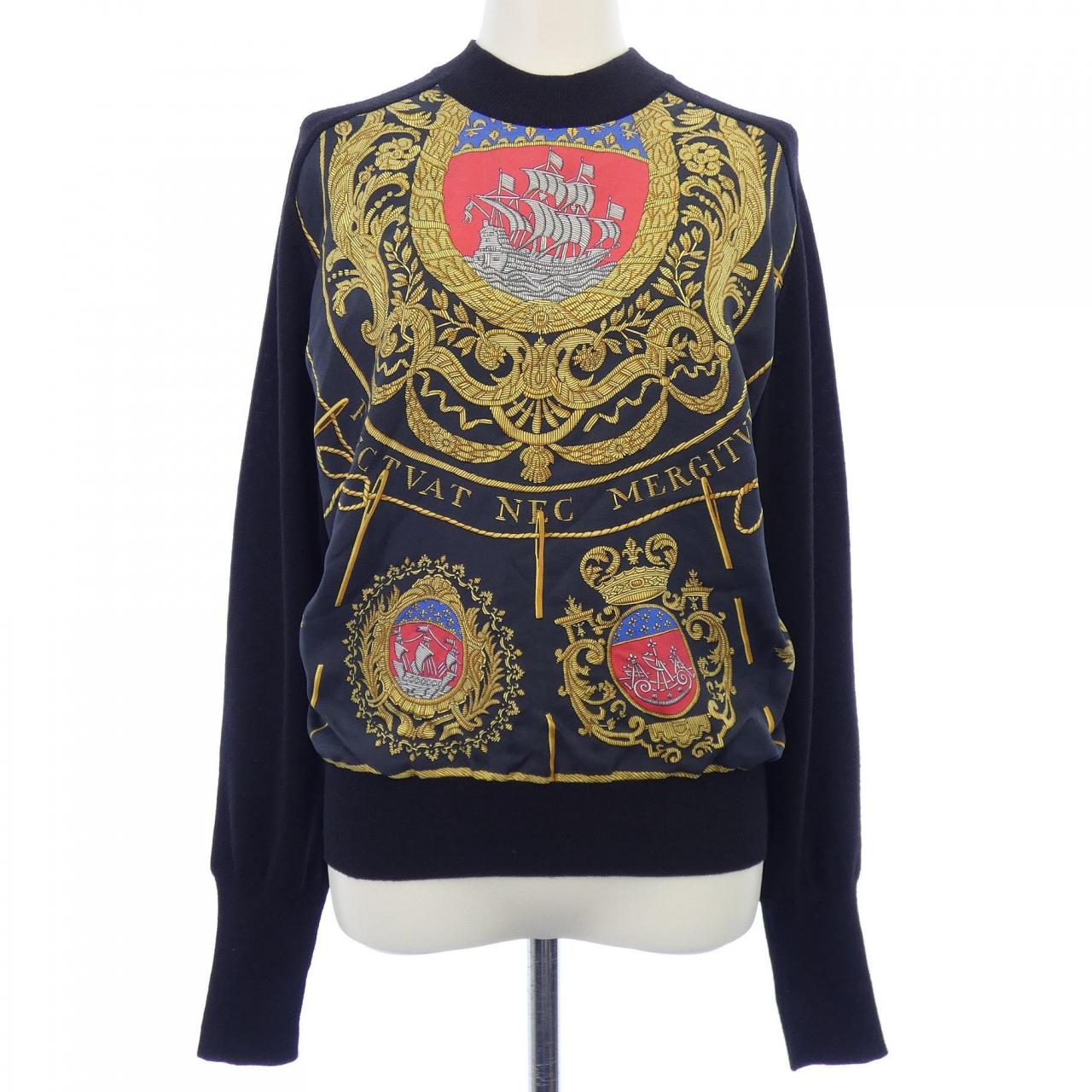 【ヴィンテージ】エルメス HERMES FLVCTVAT NEC MERGITVR ツイルレーヌ. トップス