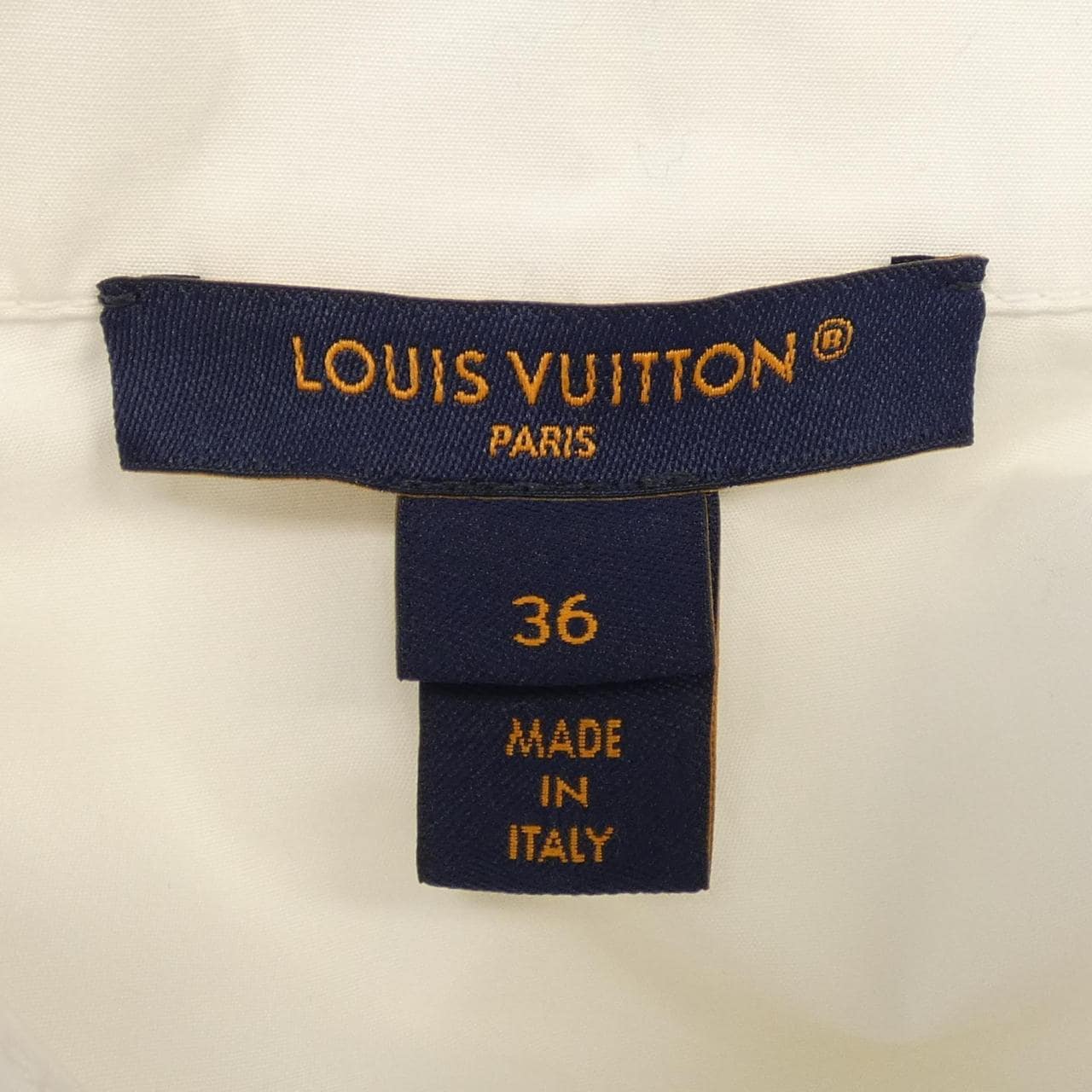 ルイヴィトン LOUIS VUITTON プリーツショルダーコットンポプリンシャツ FOTP97RK2 シャツ