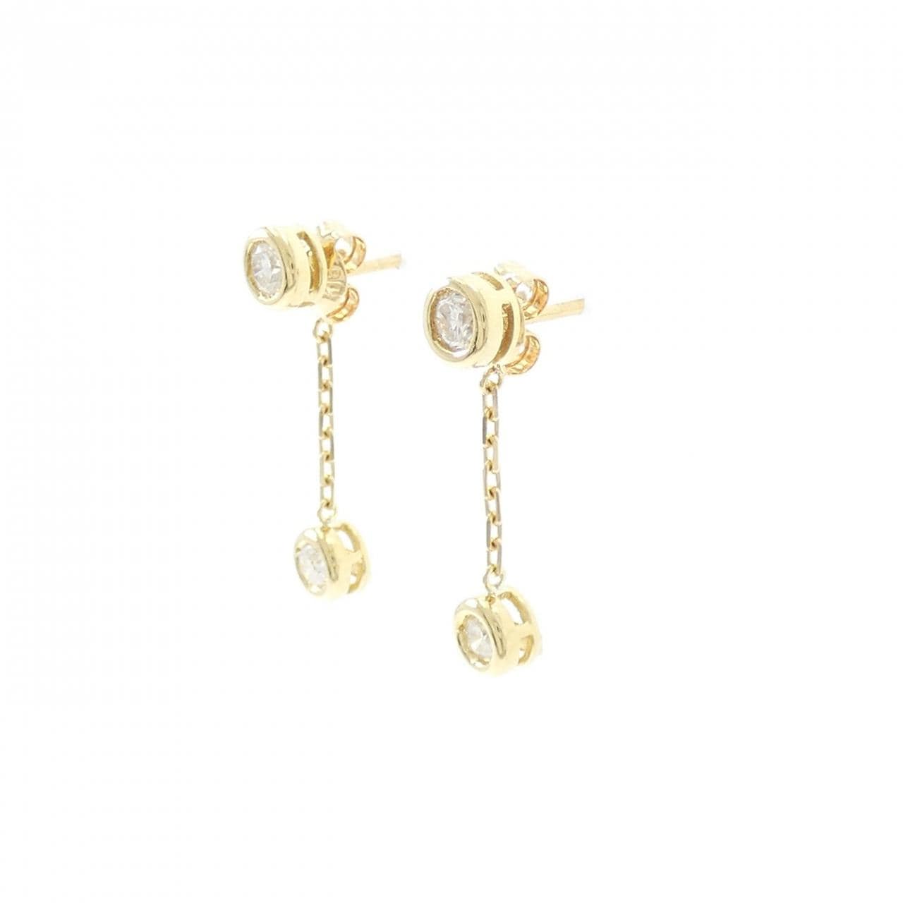 K18YG ダイヤモンド ピアス 0.30CT
