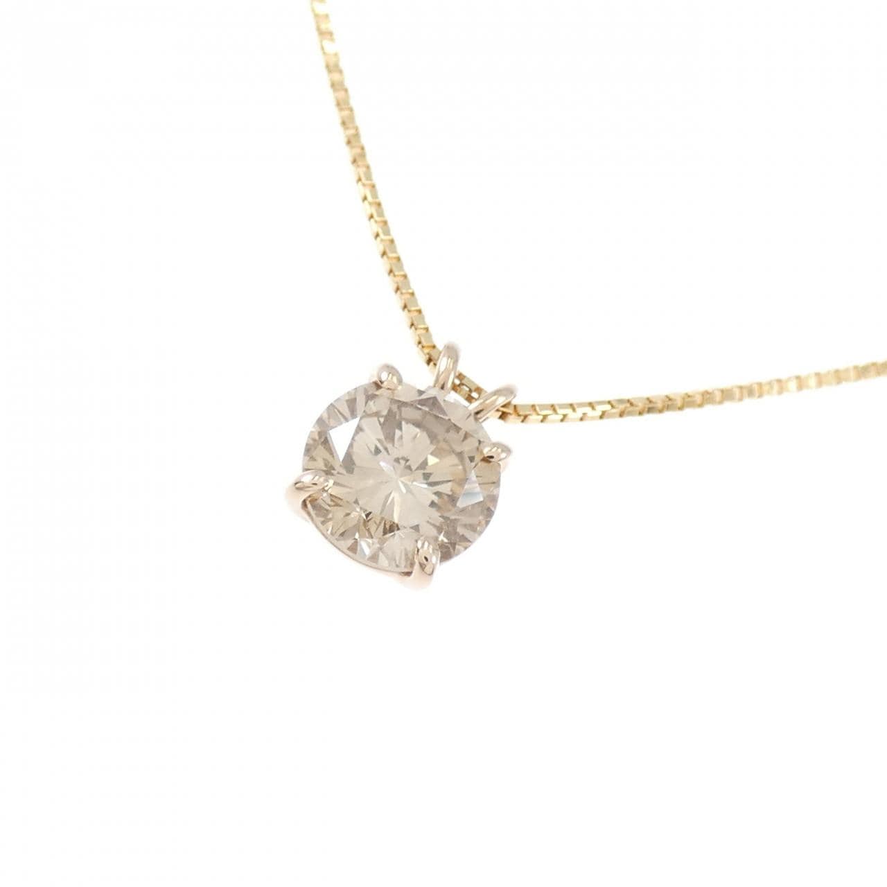 K18PG ダイヤモンド ネックレス 1.21CT