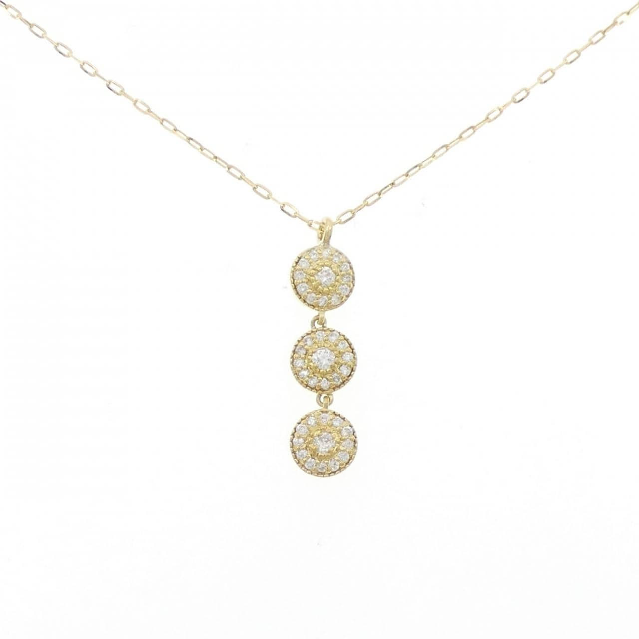 K18YG ダイヤモンド ネックレス 0.28CT