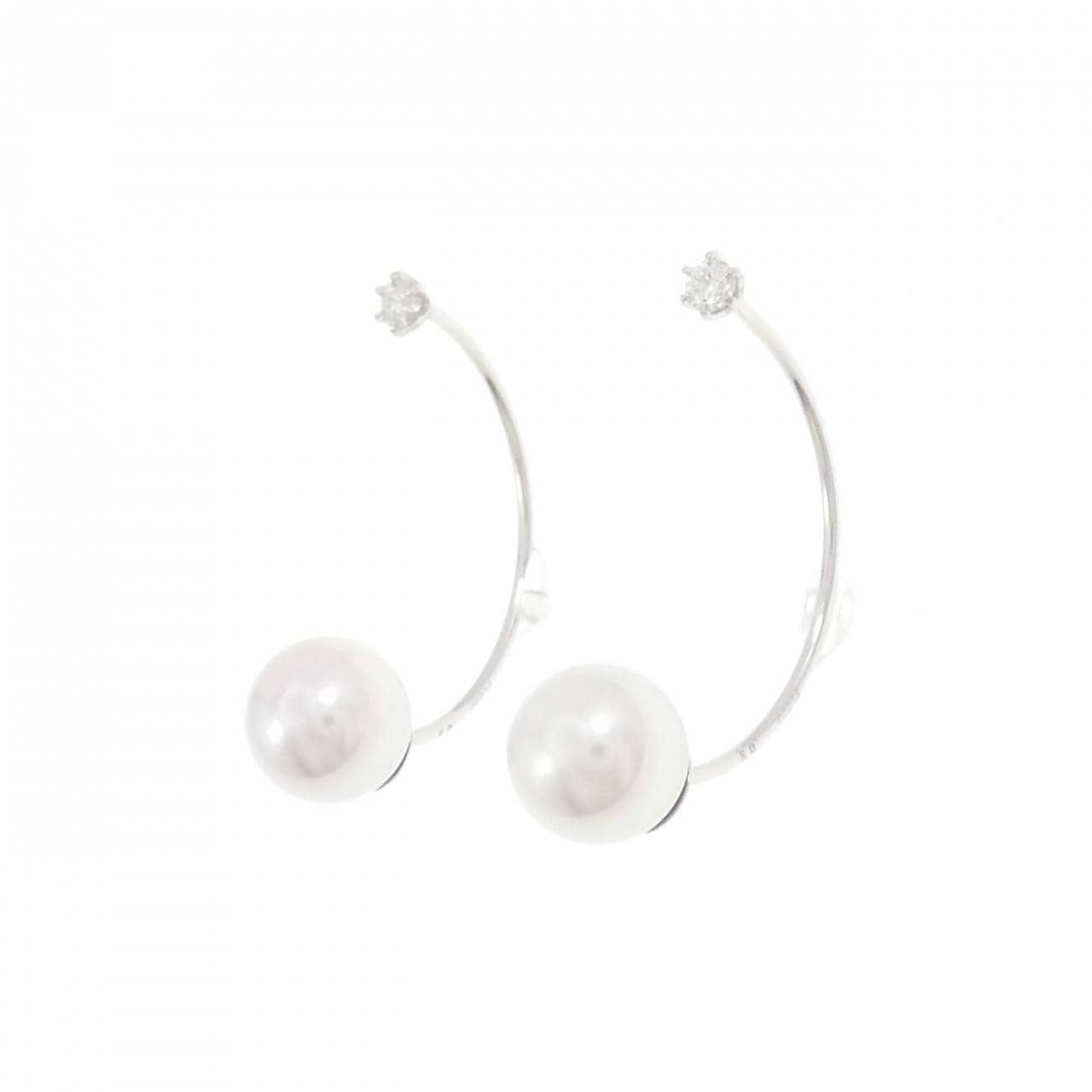 【新品】PT900 アコヤパール ピアス