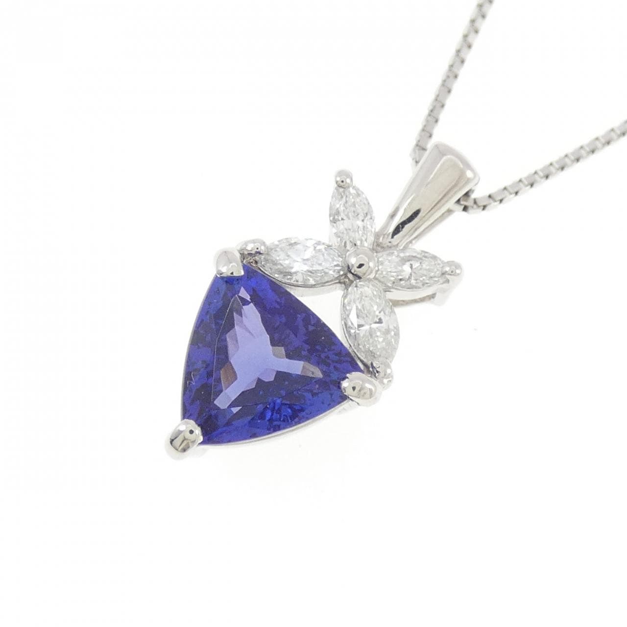 PT900/PT850 タンザナイト ネックレス 1.88CT