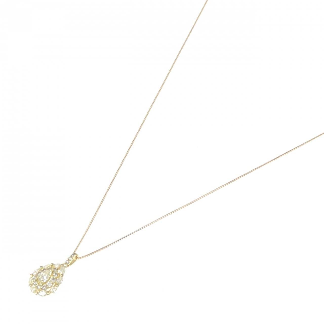 K18YG ダイヤモンド ネックレス 0.70CT