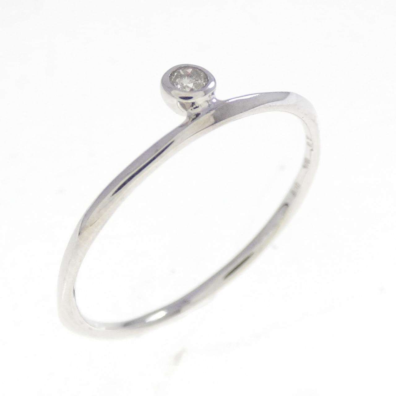 K10WG ダイヤモンド リング 0.02CT