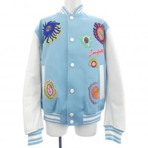 ルイヴィトン LOUIS VUITTON LV×YK エンブロイダードフェイスバーシティブルゾン HOL30EVN6 草間彌生 スタジャン