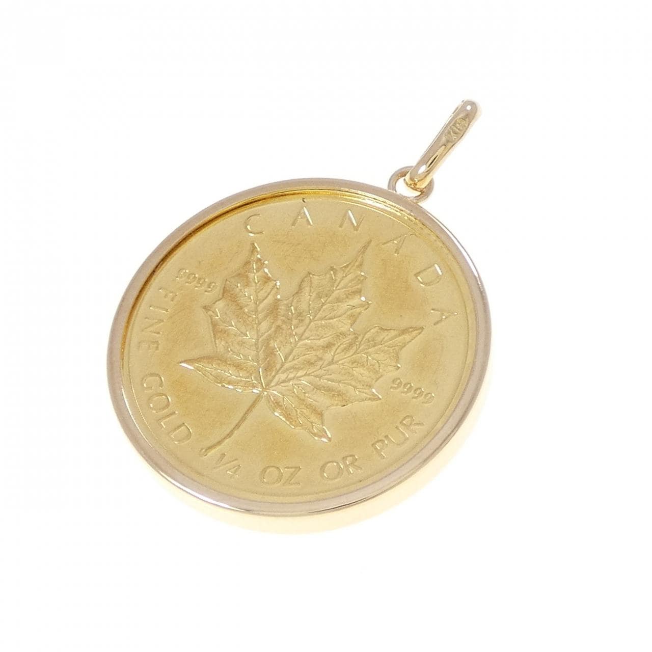 K18YG(枠) コイン ペンダント