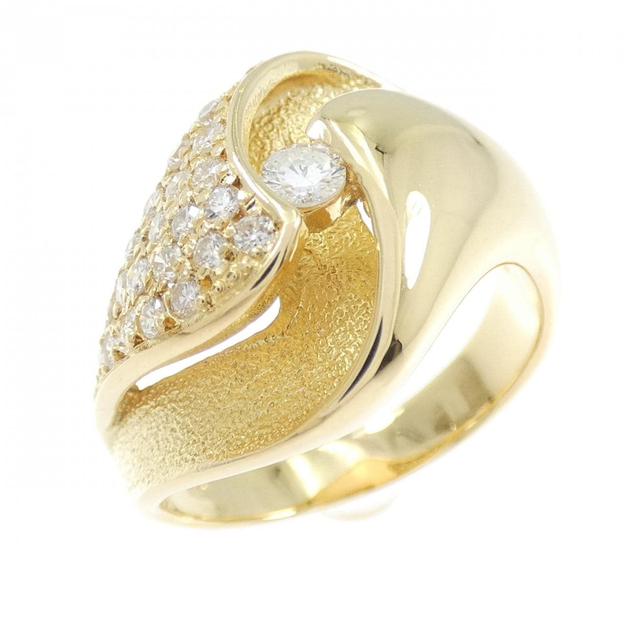 K18YG ダイヤモンド リング 0.39CT