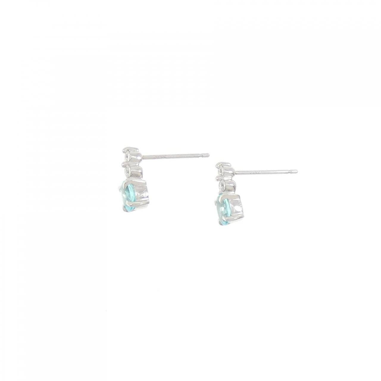 PT900 パライバトルマリン ピアス 0.40CT