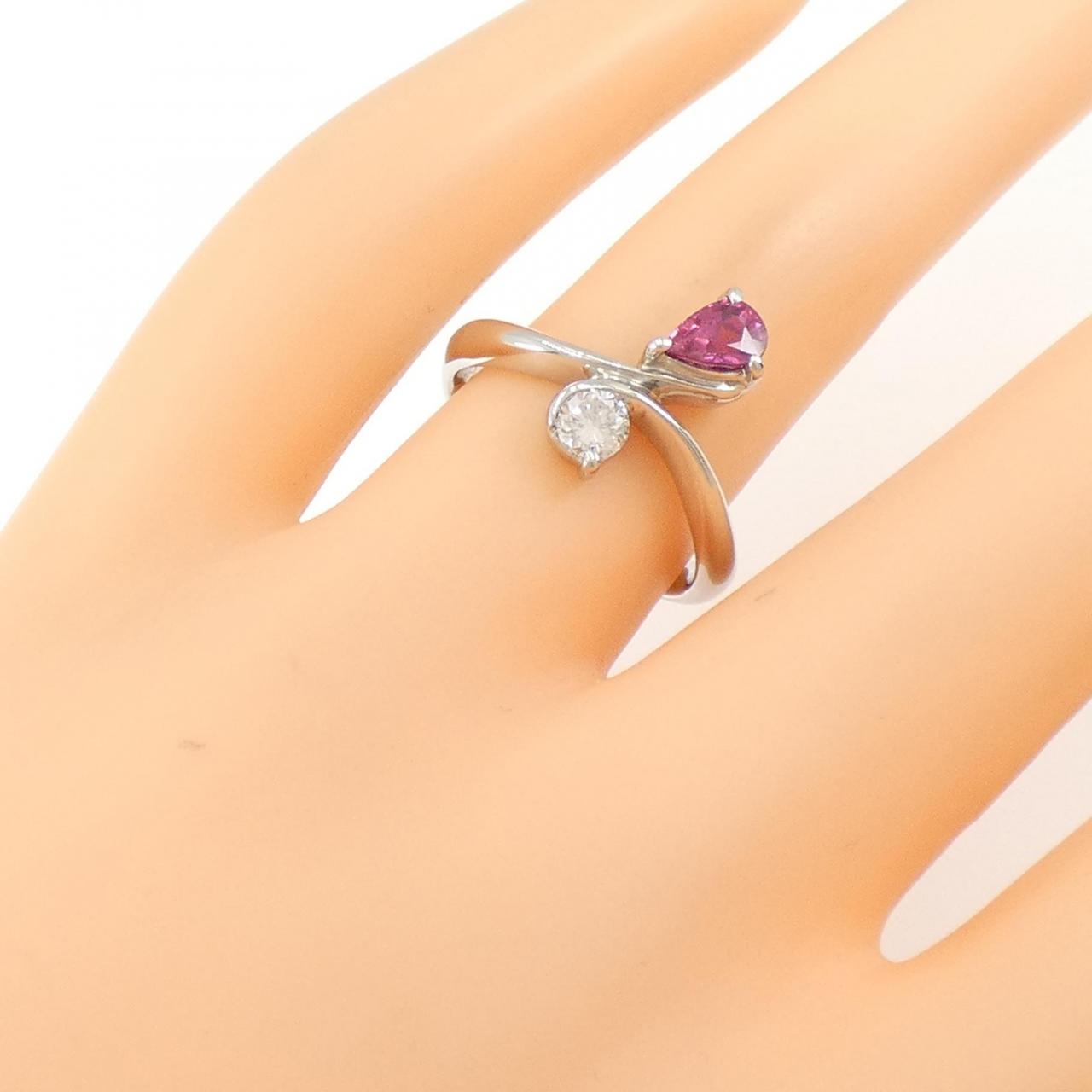 PT ルビー リング 0.48CT
