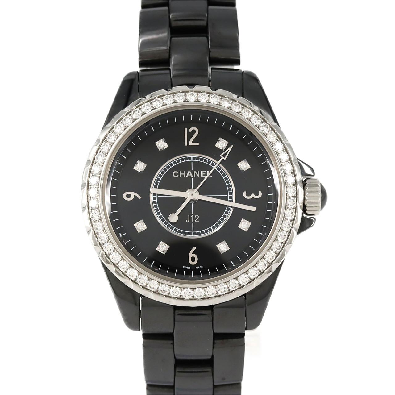 シャネル J12 33mmセラミック/D･8P H3108 セラミック クォーツ