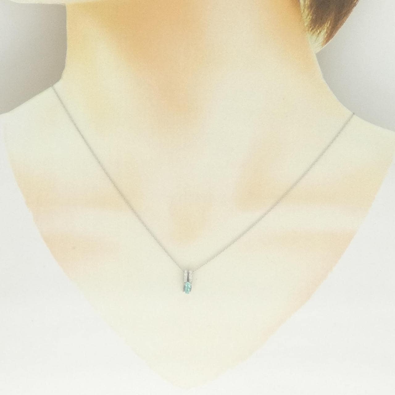 PT900/PT850 ベリル ネックレス 0.22CT
