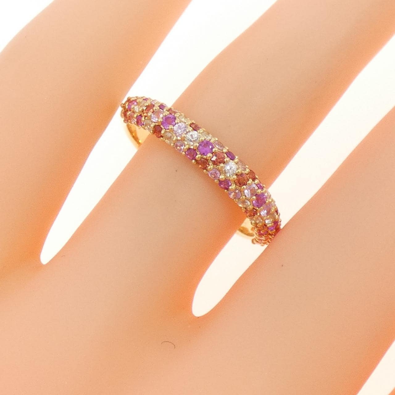 K18YG サファイヤ リング 0.70CT