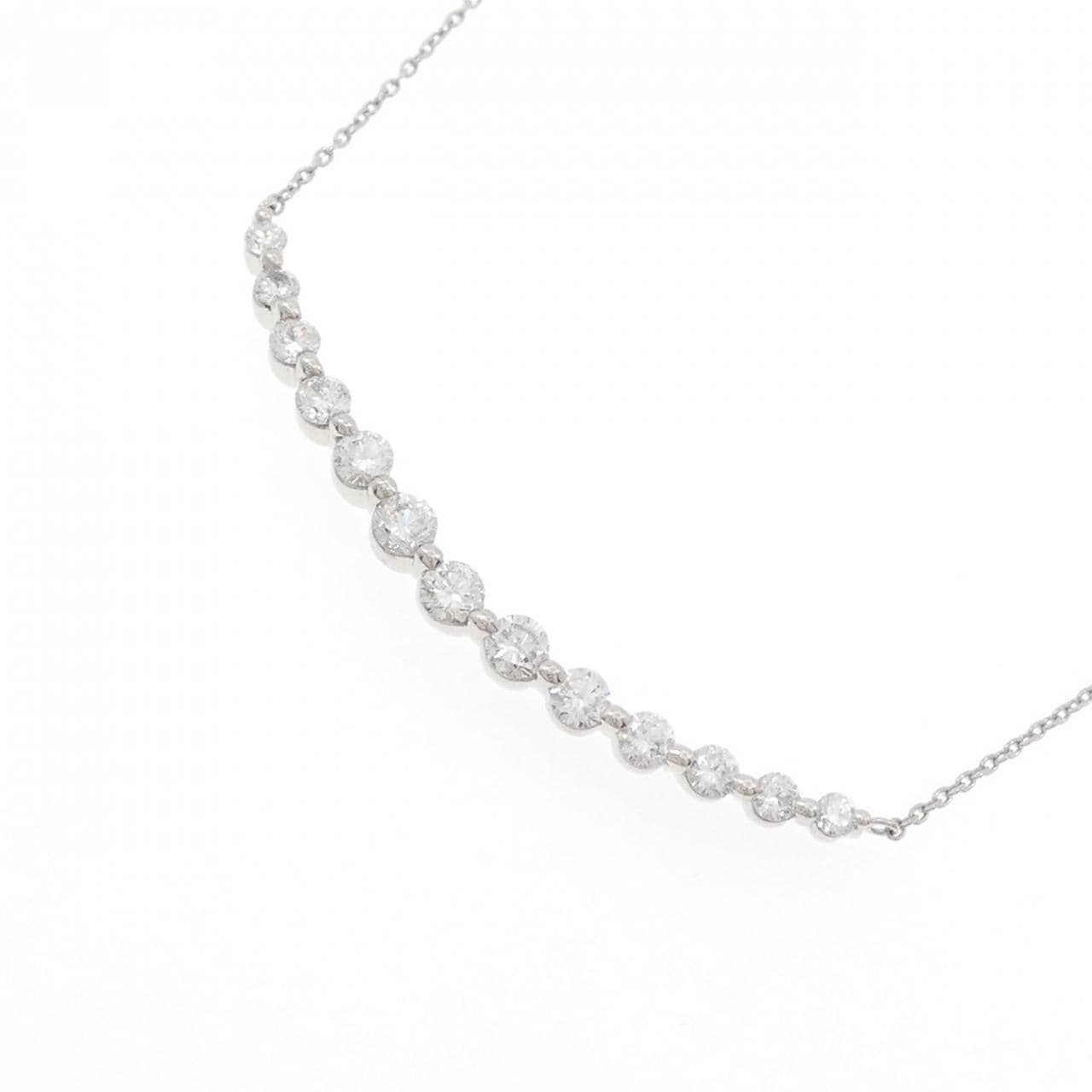 PT900/PT850 ダイヤモンド ネックレス 1.00CT