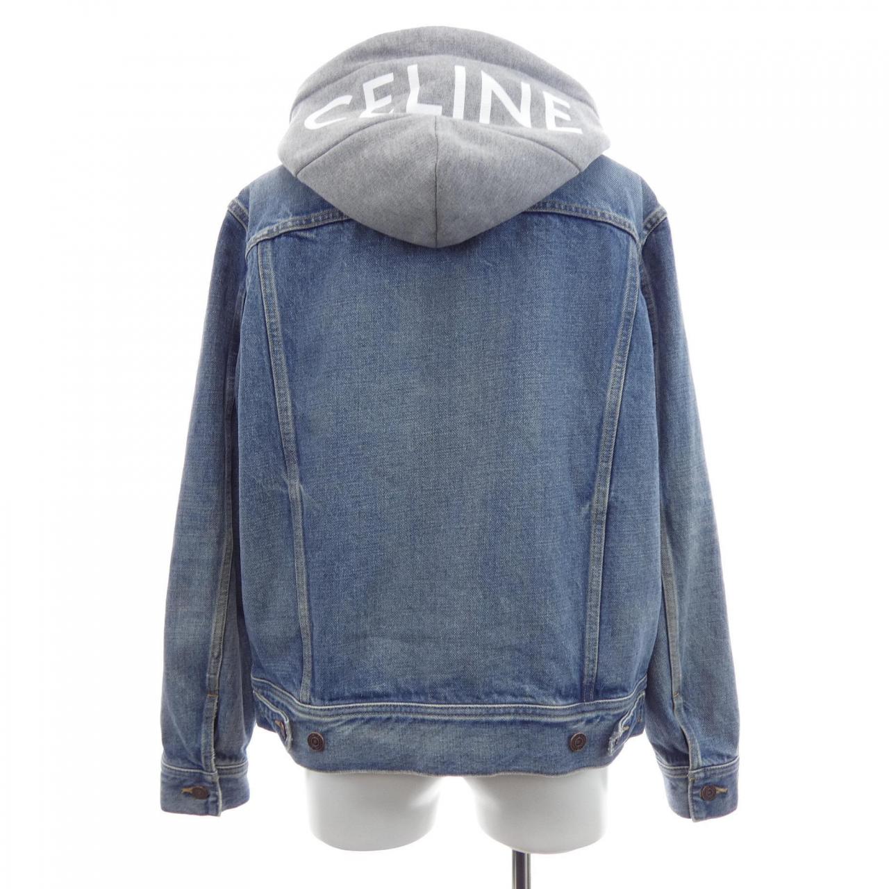 セリーヌ CELINE フード付きトラッカージャケット 2Q374930F デニムジャケット