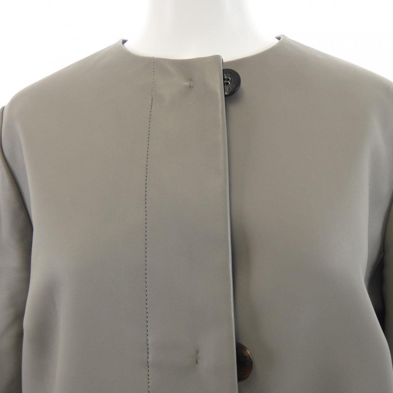 エルメス HERMES *77-7013 レザーコート