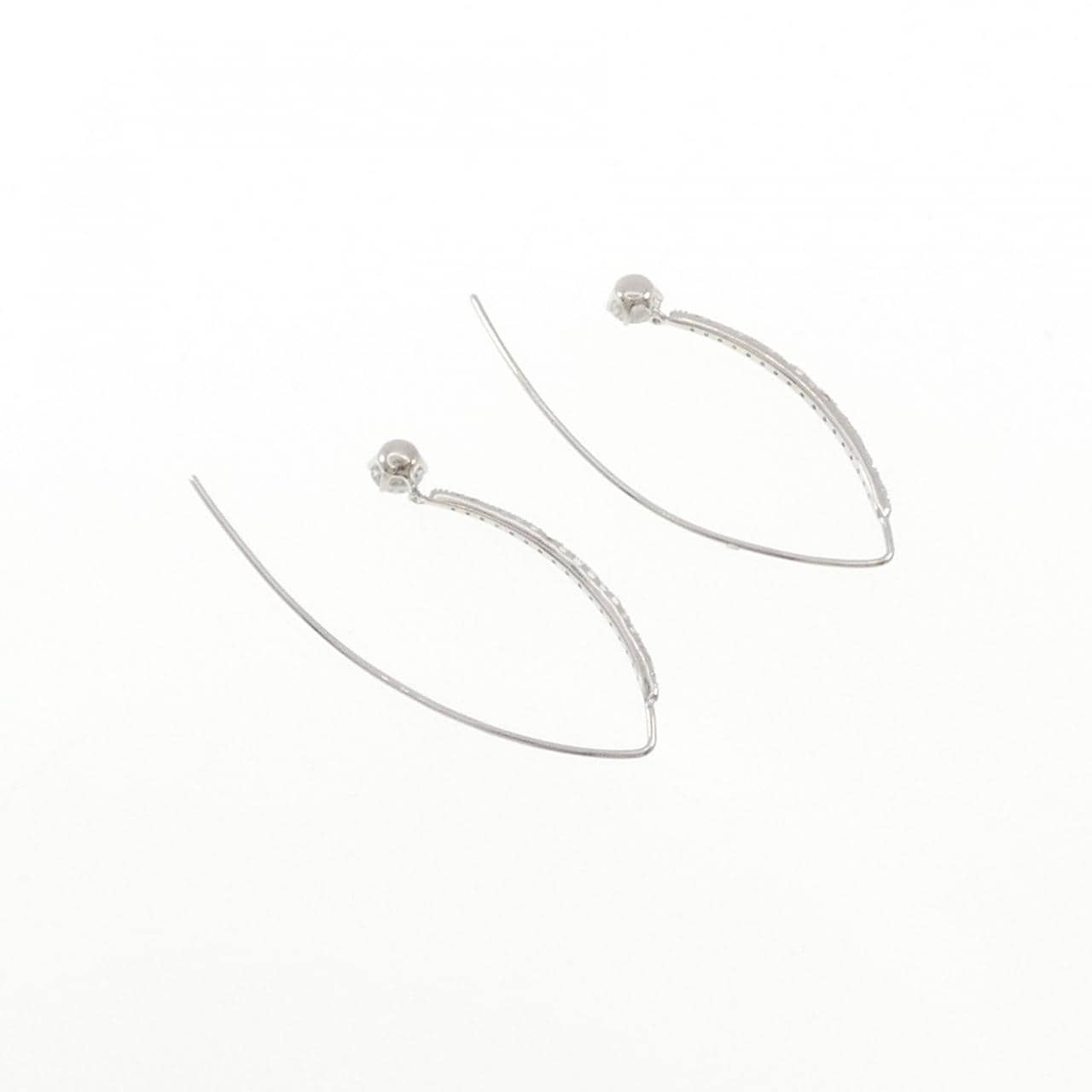 K18WG ダイヤモンド ピアス 0.712CT