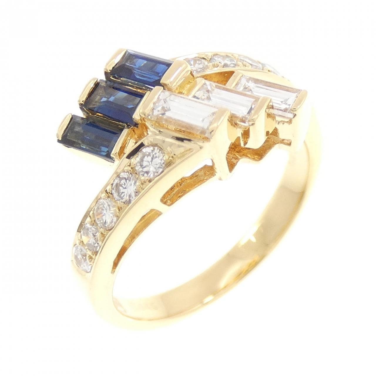 750YG サファイヤ リング 0.45CT