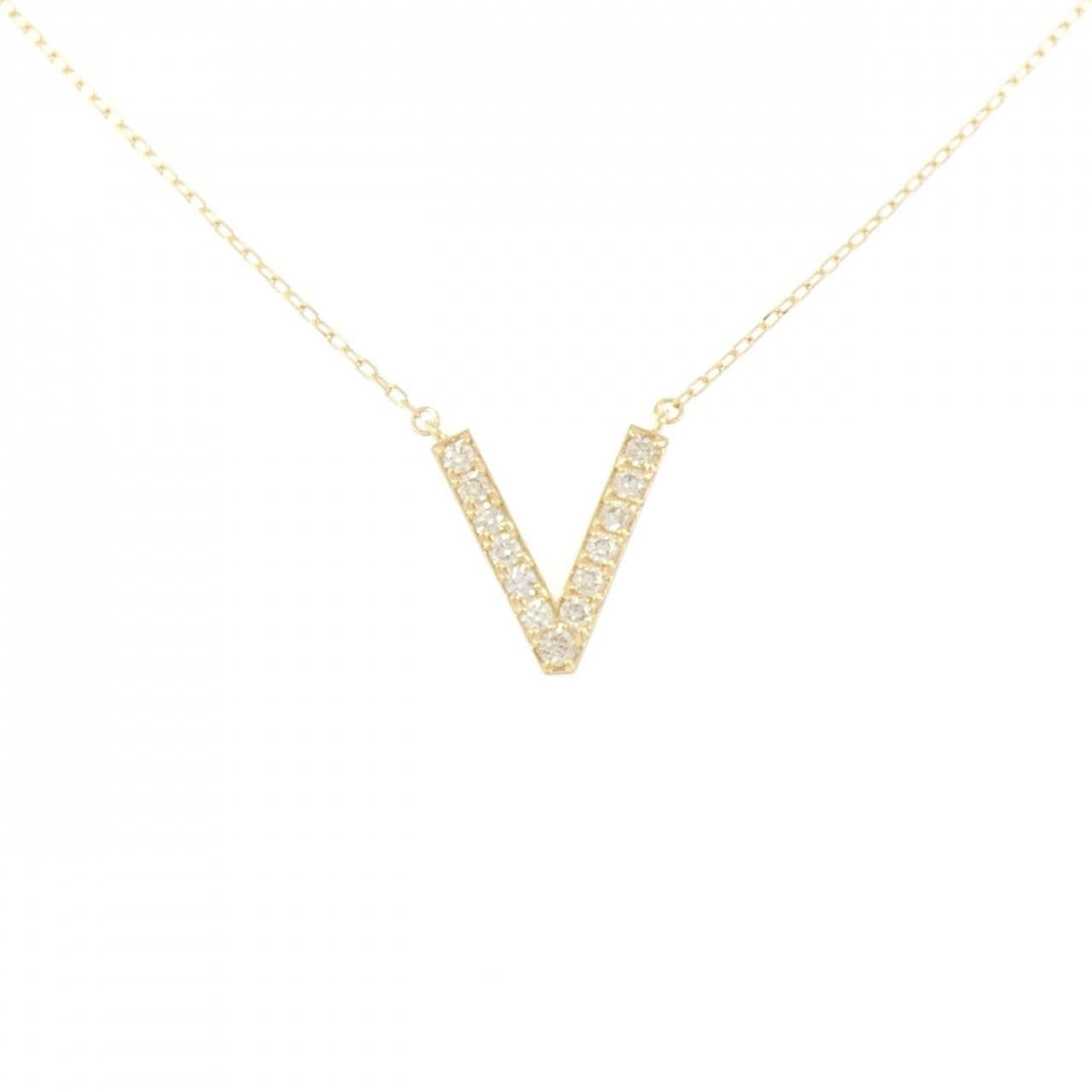 K18YG ダイヤモンド ネックレス 0.32CT