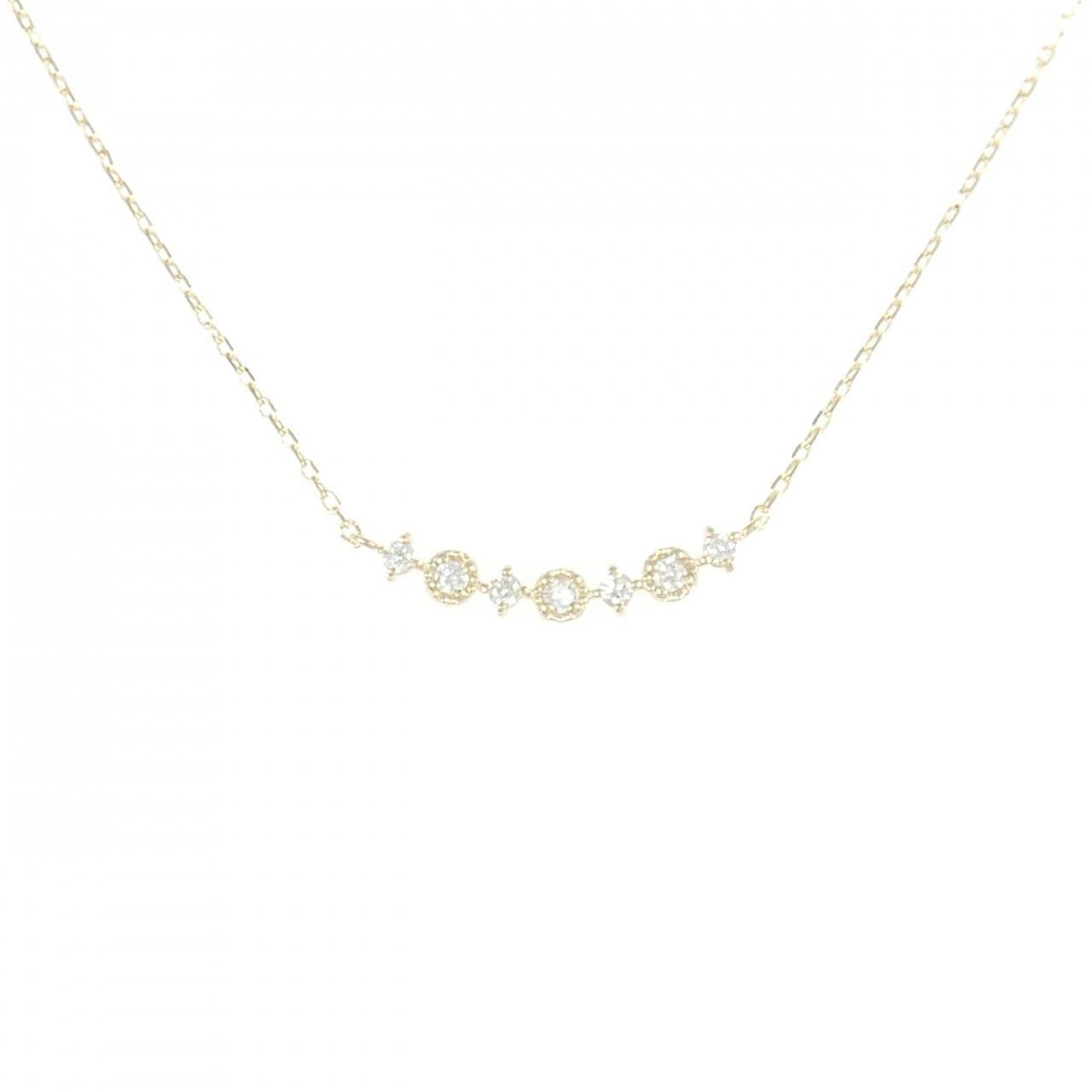 【リメイク】K10YG ダイヤモンド ネックレス 0.10CT