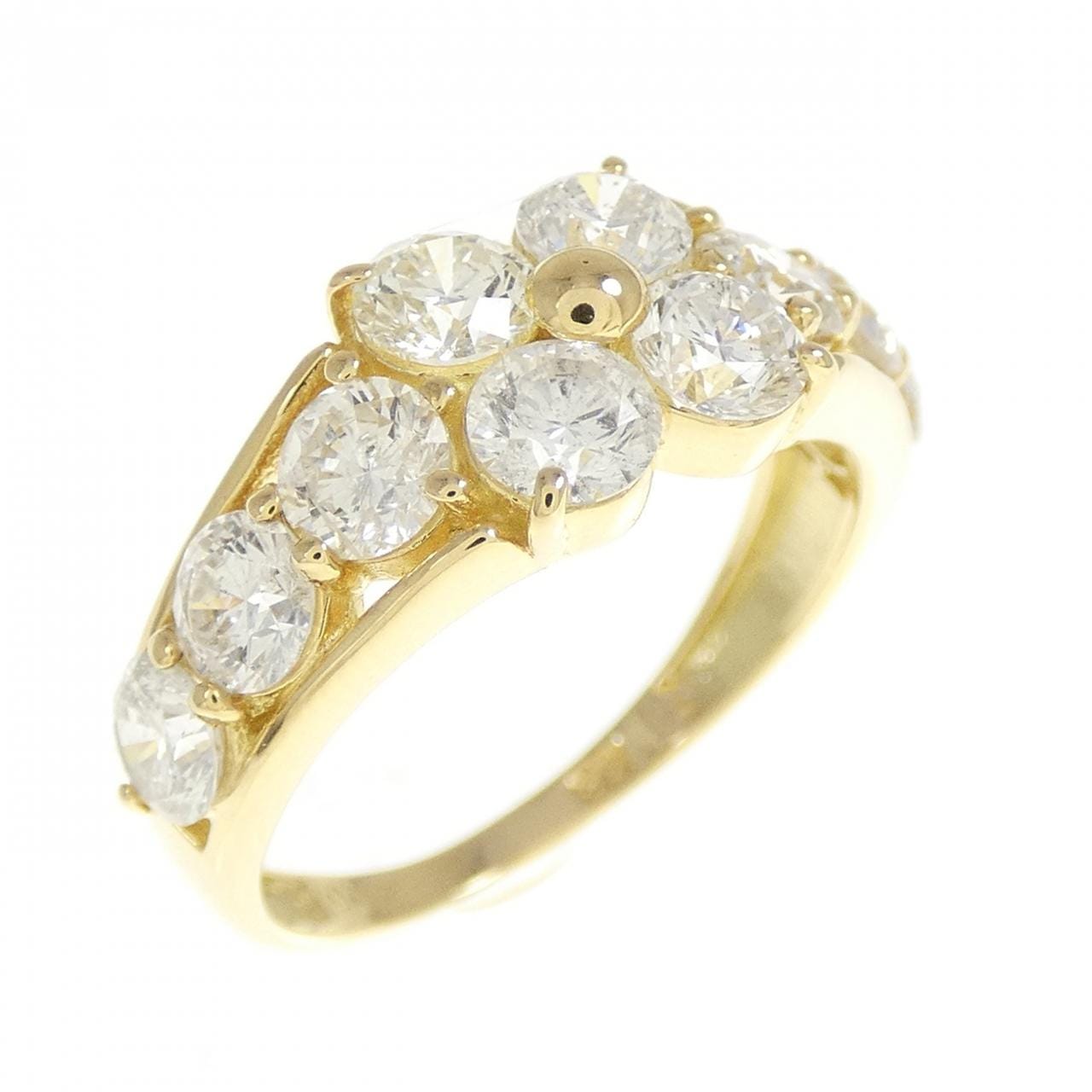 K18YG ダイヤモンド リング 2.00CT