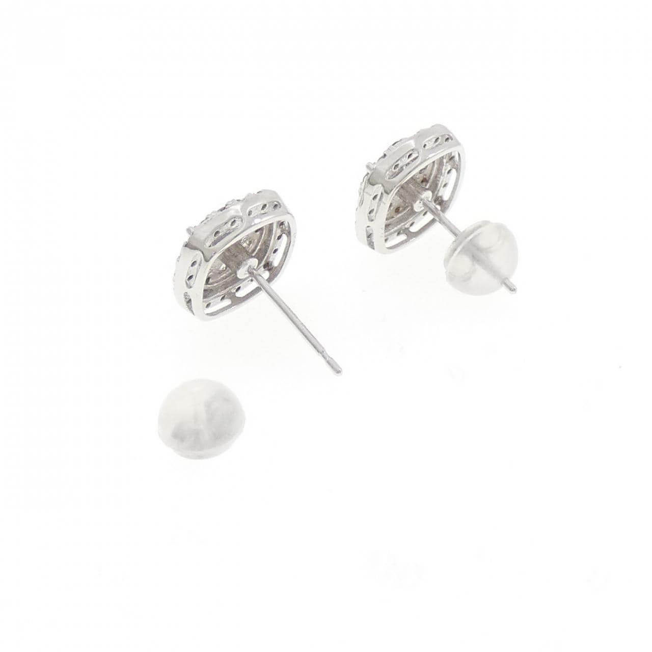 K18WG ダイヤモンド ピアス 0.70CT