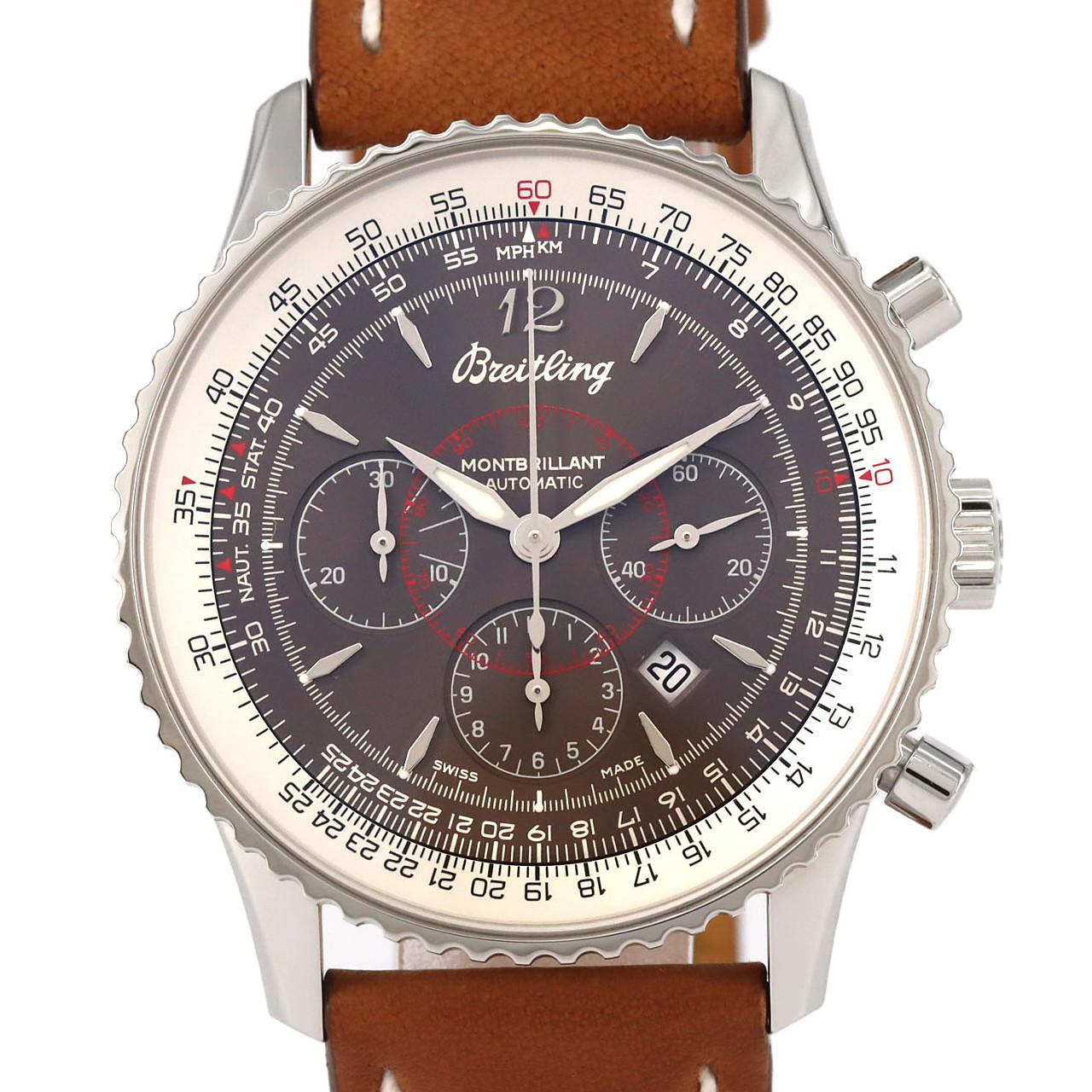 BREITLING Montbrillant 38 日本限定版 A41370/A400Q09KBA 不锈钢自动上弦腕表