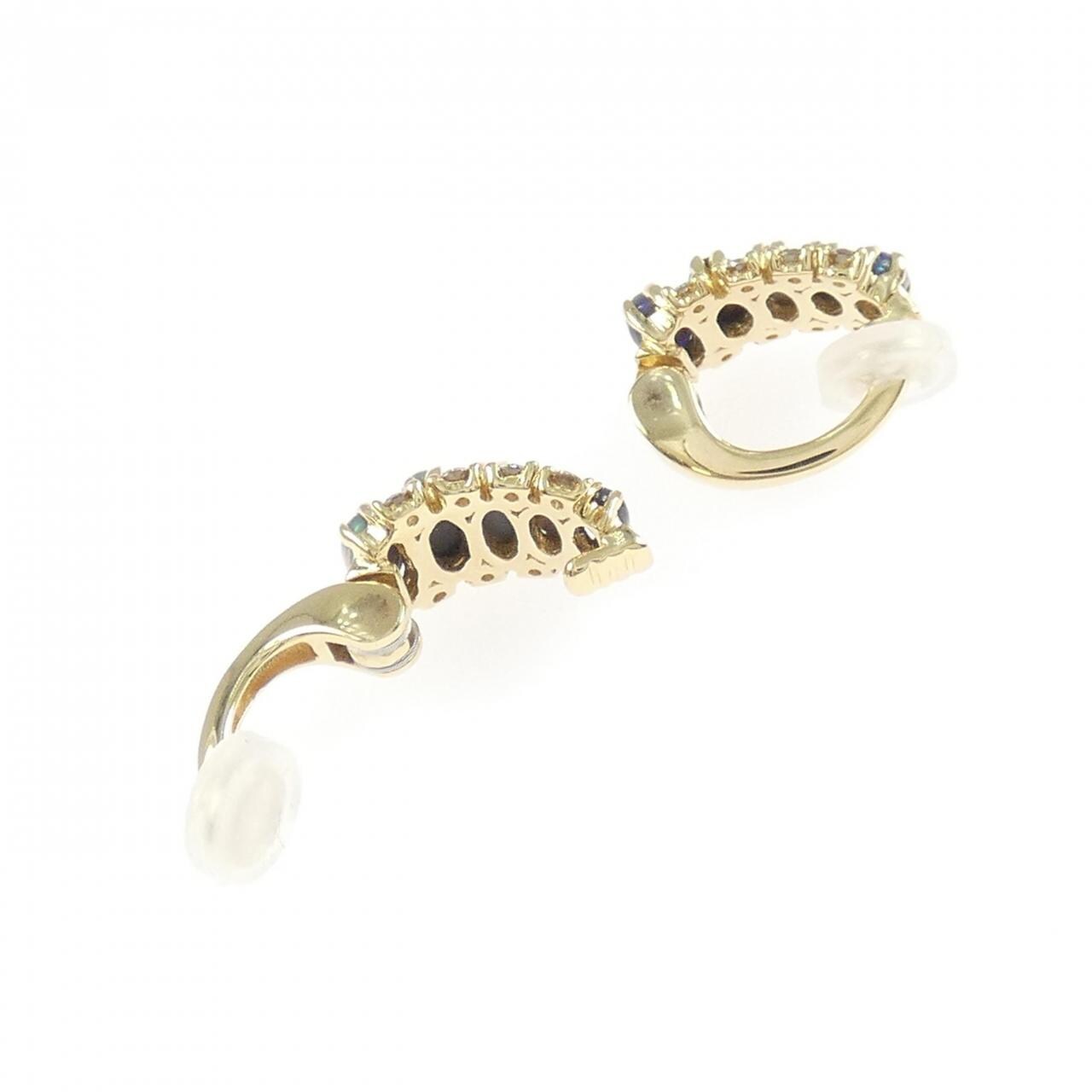 GSTB Black OPAL Earrings 0.90CT