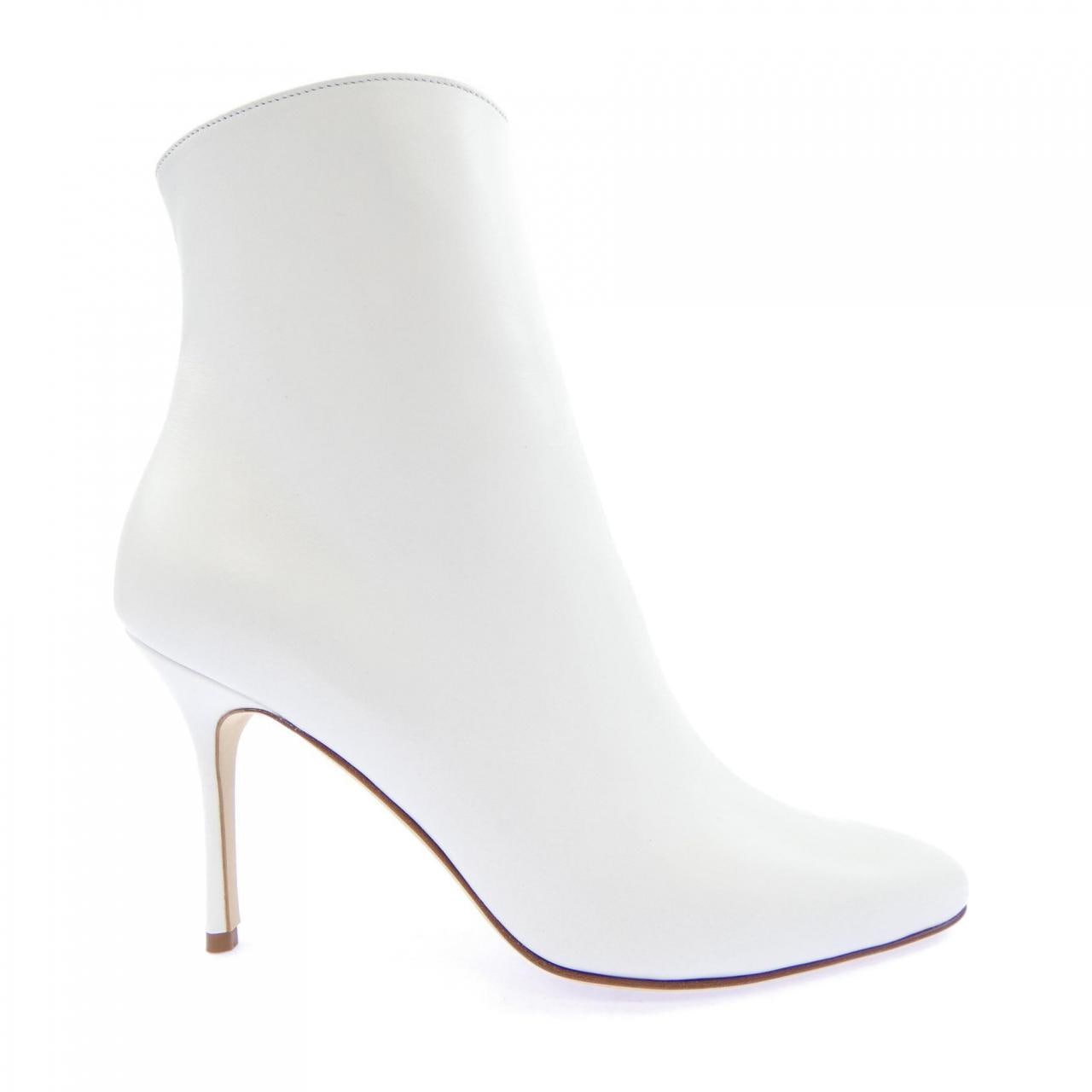 マノロブラニク MANOLO BLAHNIK INSOPO 90 WHITE CALF ブーツ