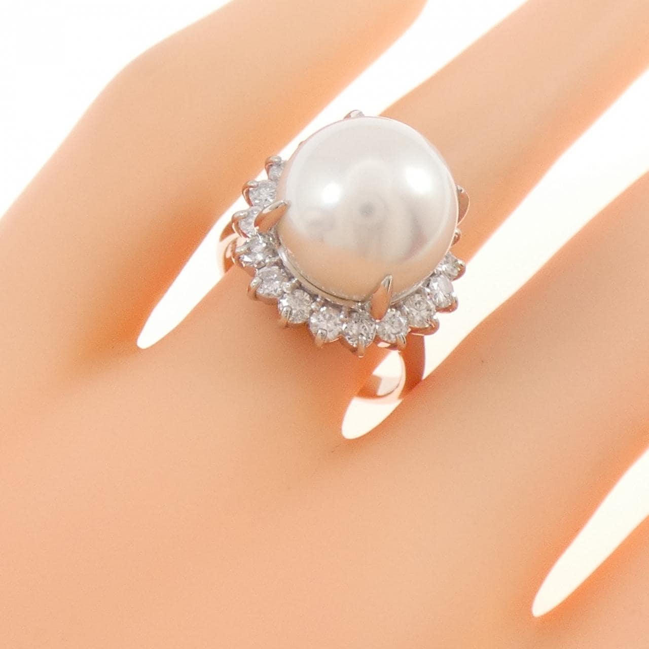 PT900 白蝶パール リング 12.4mm