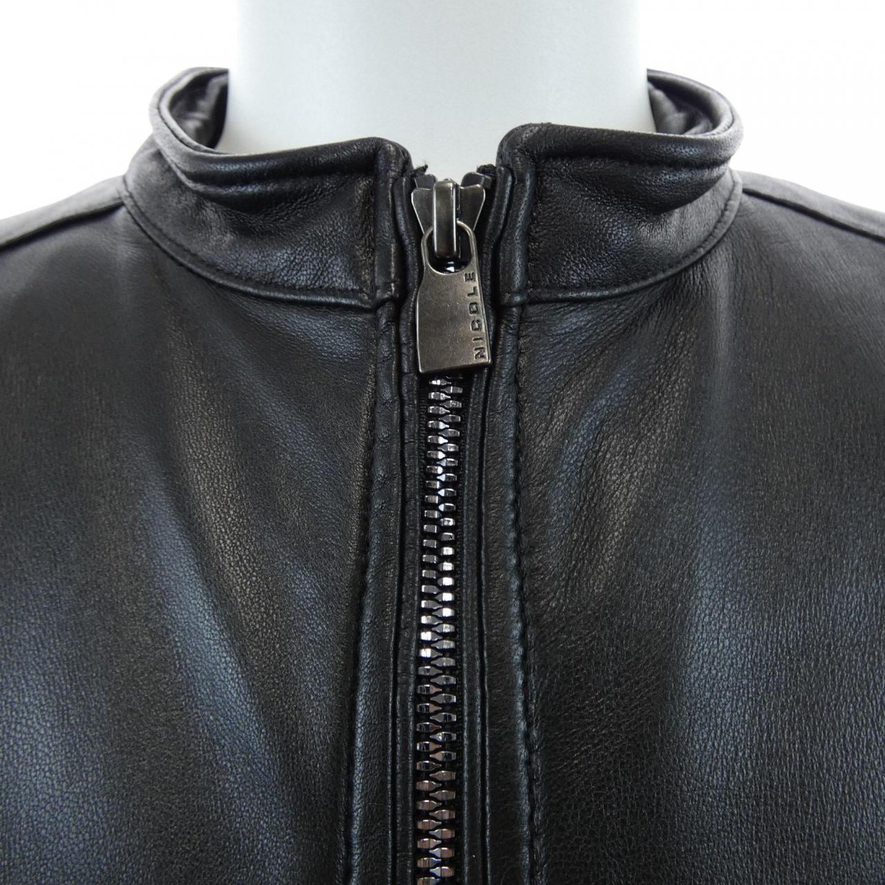 ムッシュニコル Monsieur NICOLE 0162-3700 レザーライダースジャケット