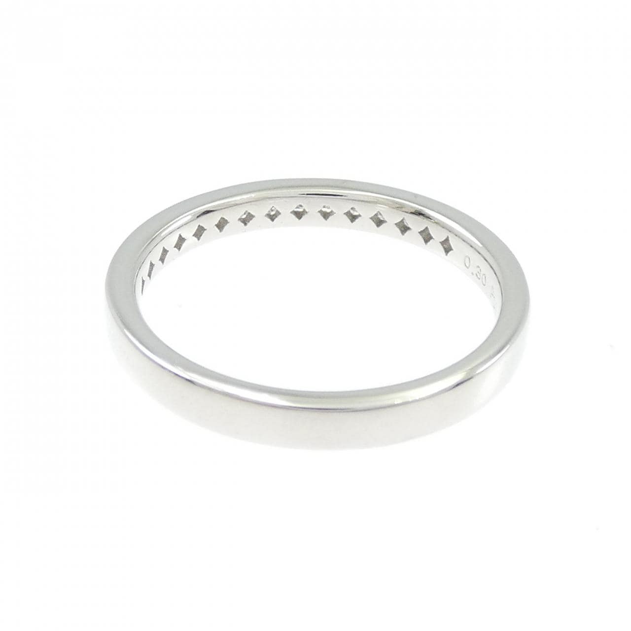 PT950 ハーフエタニティ ダイヤモンド リング 0.30CT
